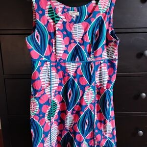 Large Apsara Multicolor Geometric Dress